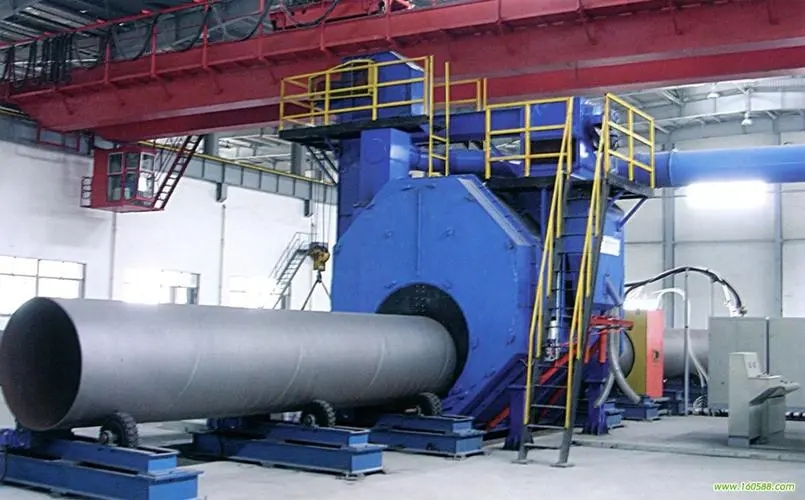 黔西南自动环保钢管内壁喷砂机