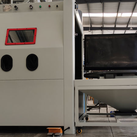 黔西南无尘喷砂机半自动模具喷砂机